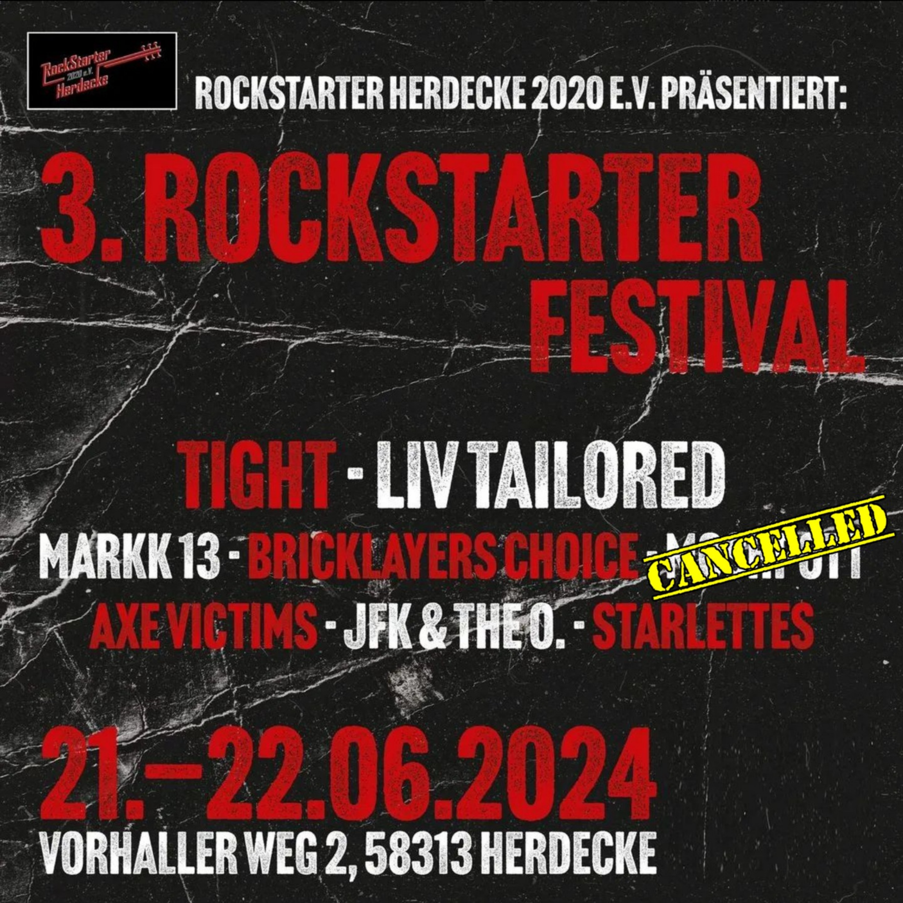 Absage RockStarter Festival